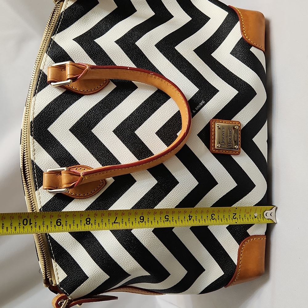 Dooney & Bourke Chevron Geena Satchel - Picture 13 of 16